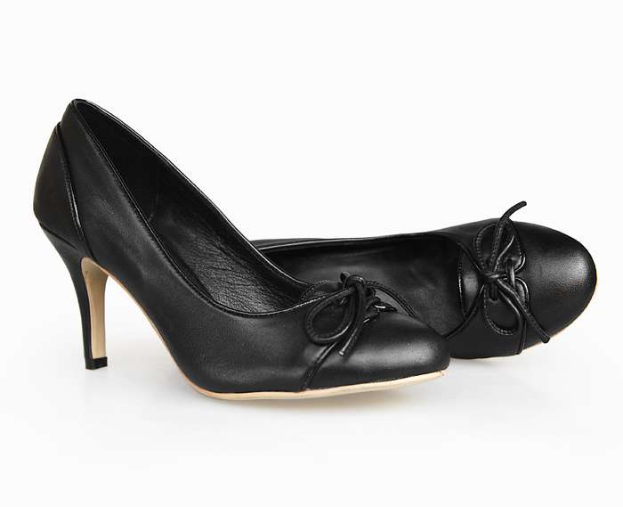 Replica Chanel Shoes 72301b black lambskin leather - Click Image to Close
